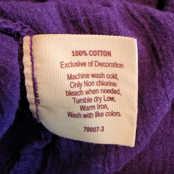 Decree Boho Top Purple Size M - Picture 12 of 15